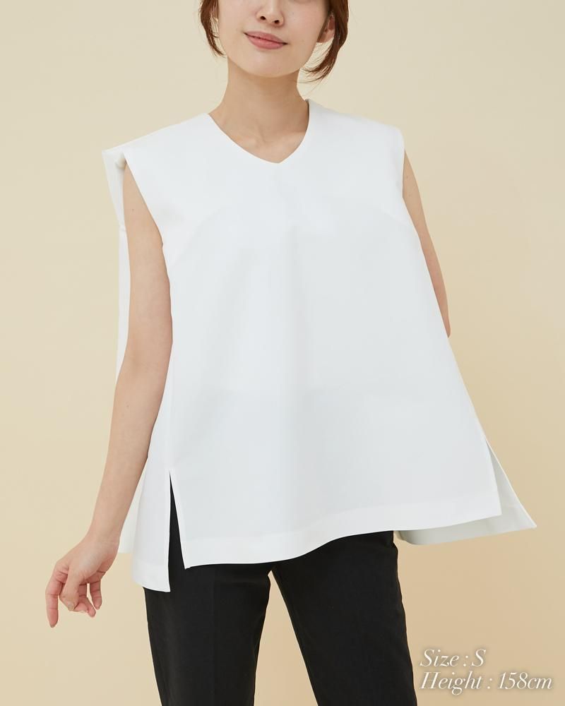 ダブルクロスリボントップス(ブラック) - seventen