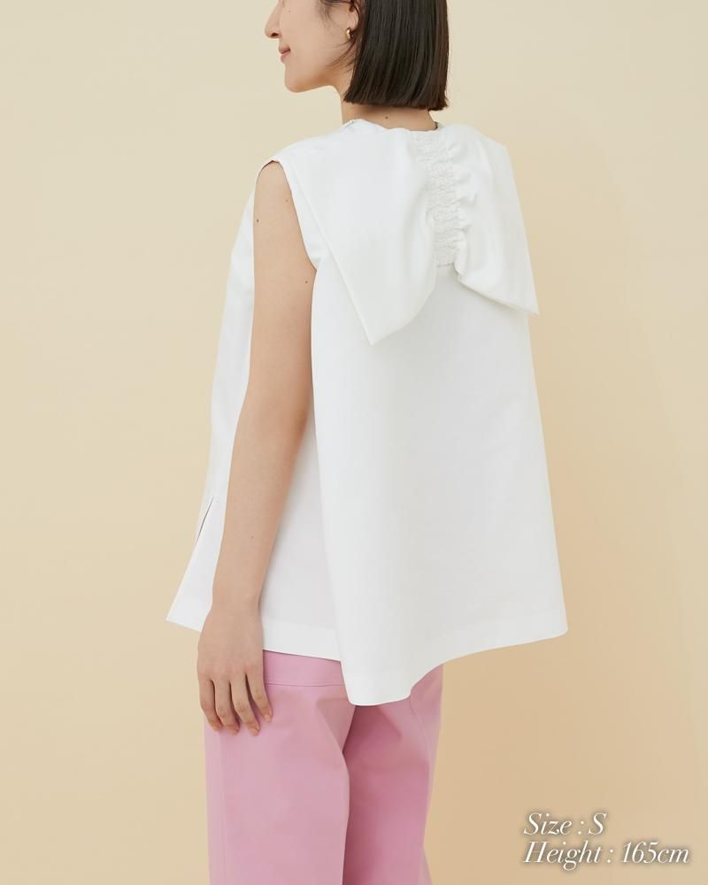 HOW TO WEAR A “Strap Ribbon Top”｜seventen