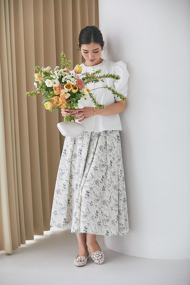 KEITA MARUYAMA × SEVEN TEN by MIHO KAWAHITO China ブラウス KEITA MARUYAMA × SEVEN TEN by MIHO KAWAHITO China ブラウス