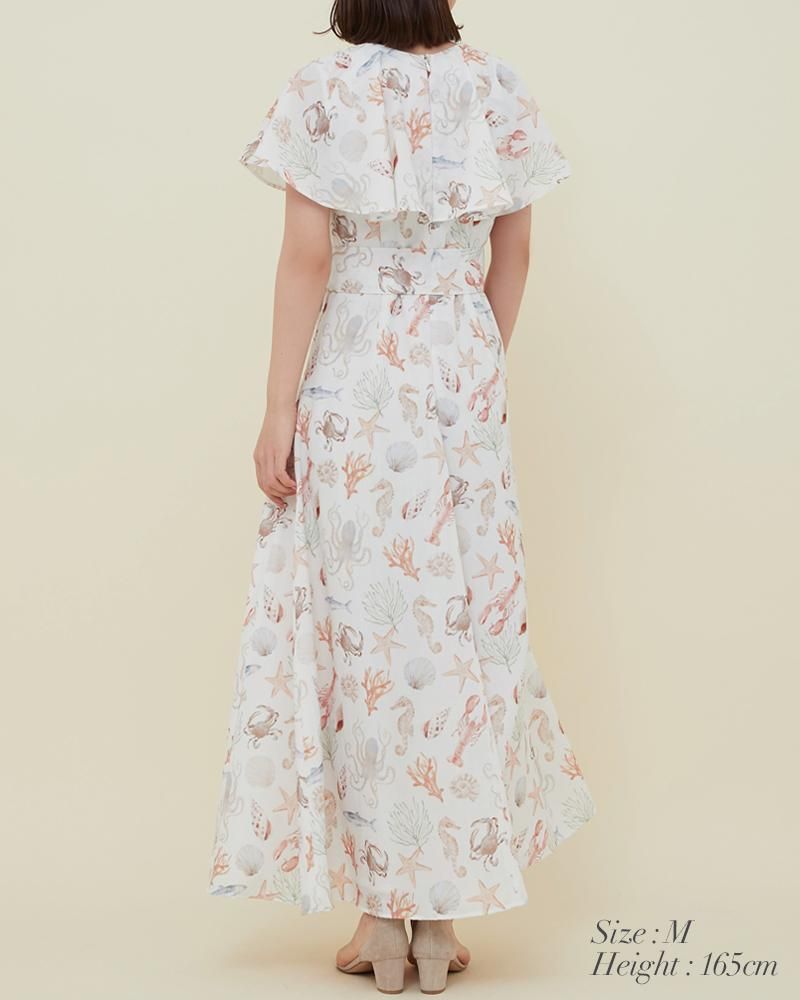 マリンプリントワンピース(マルチ) - seventen