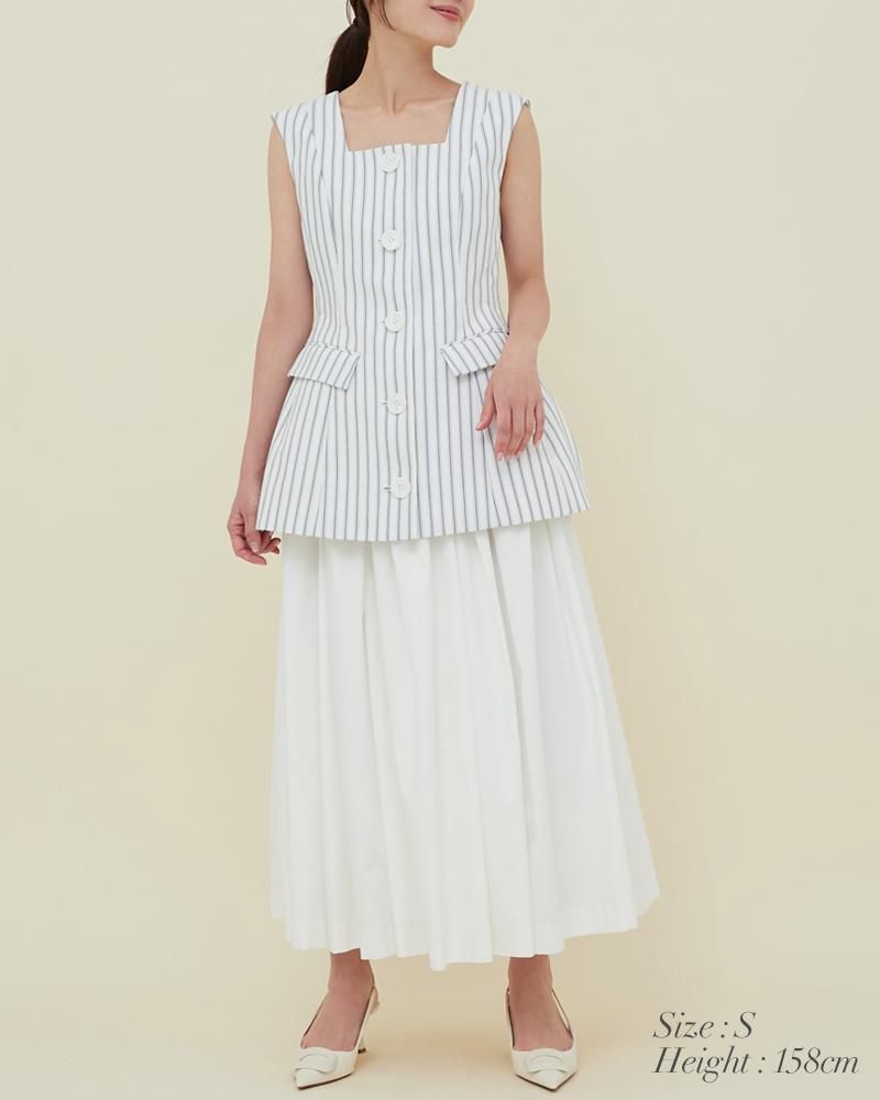 10％off】オックススカート(ホワイト) - seventen