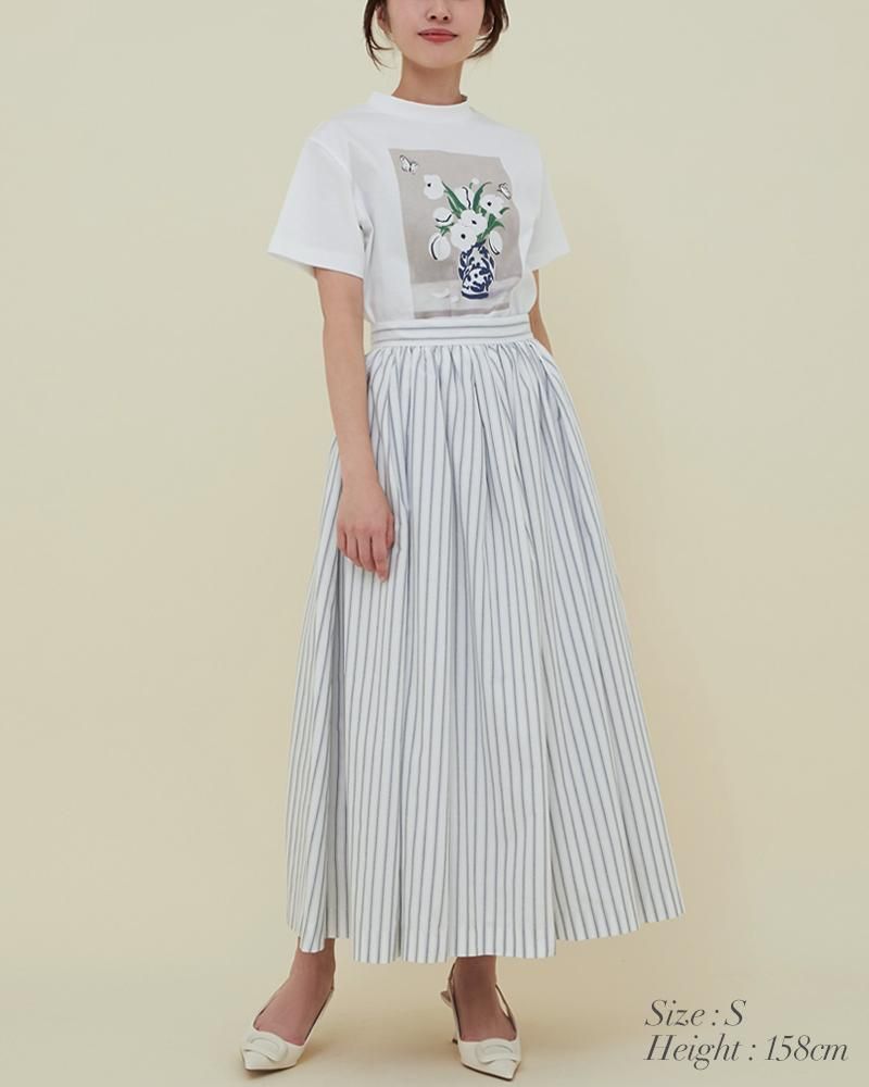 10％off】オックススカート(ホワイト) - seventen