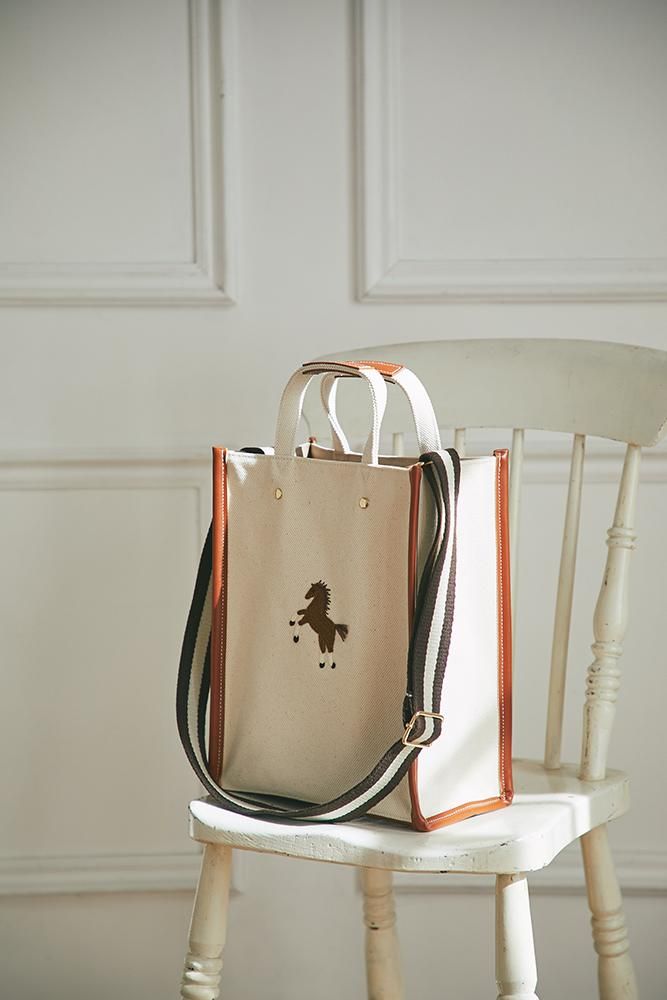 再入荷】ショルダーストラップ(ブラウンストライプ) - seventen