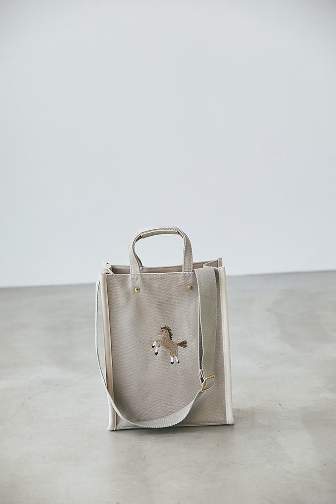 グレー トートバッグ チェーンストラップ ショルダーストラップ(グレー) - seventen