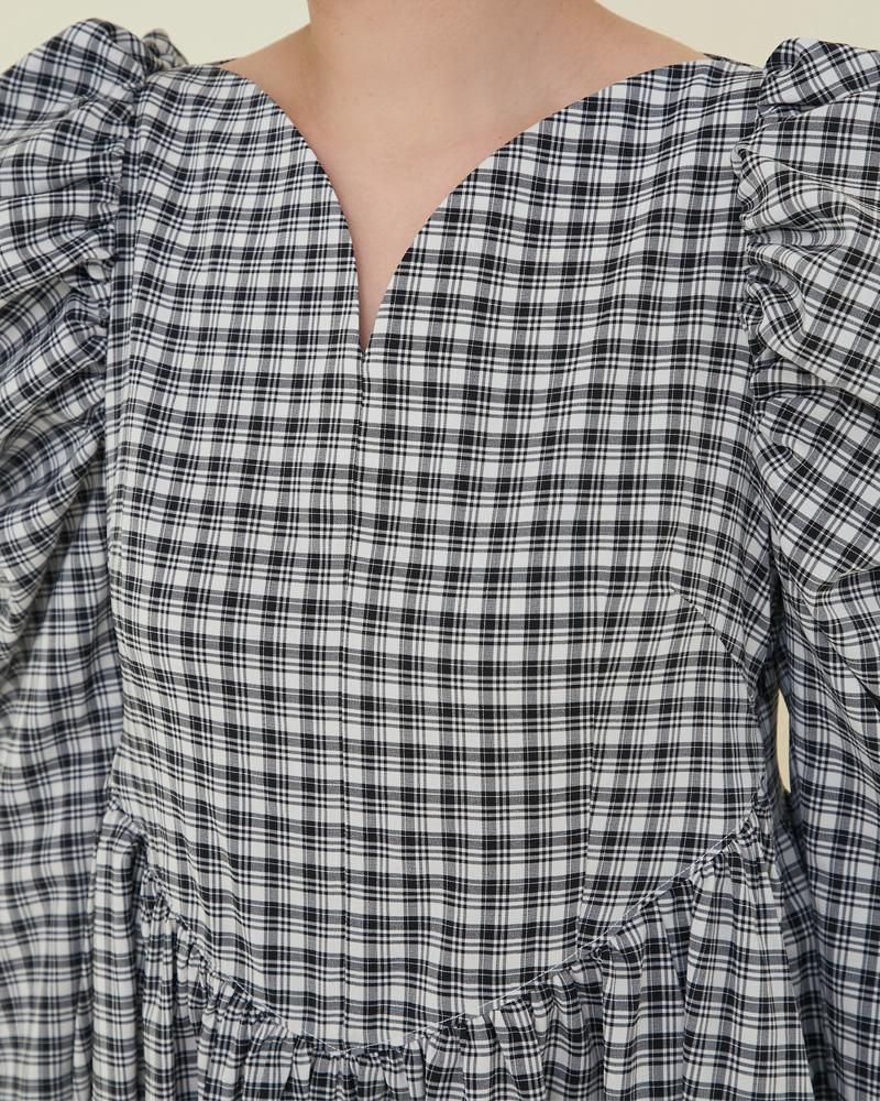 ハートワンピース(チェック) - seventen