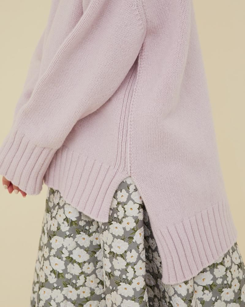 ベーシックタートルニットプルオーバー(ミント) - seventen