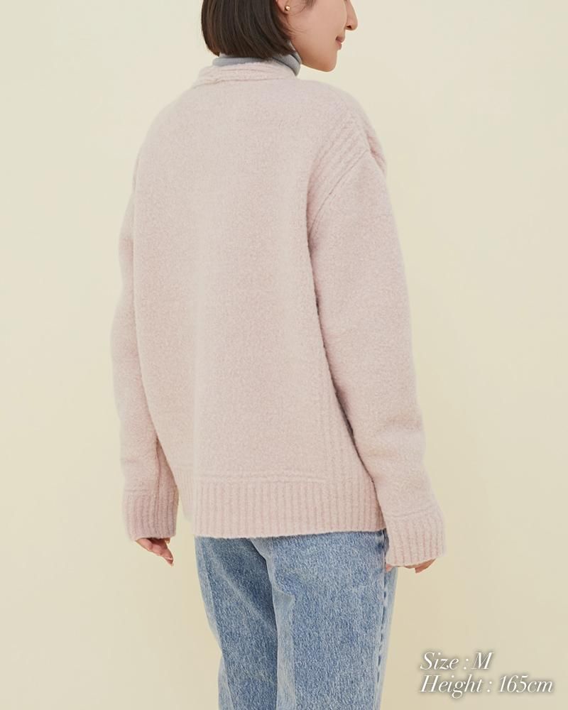 STONE  Mサイズ カーディガン ライトグレー トクトク2SET/モールカーディガン/581138（カーディガン/ボレロ