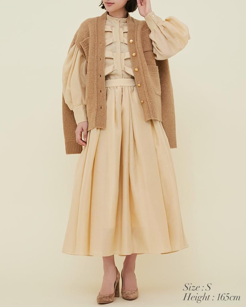 メルトンウール2WAYカーディガン(オフホワイト) - seventen