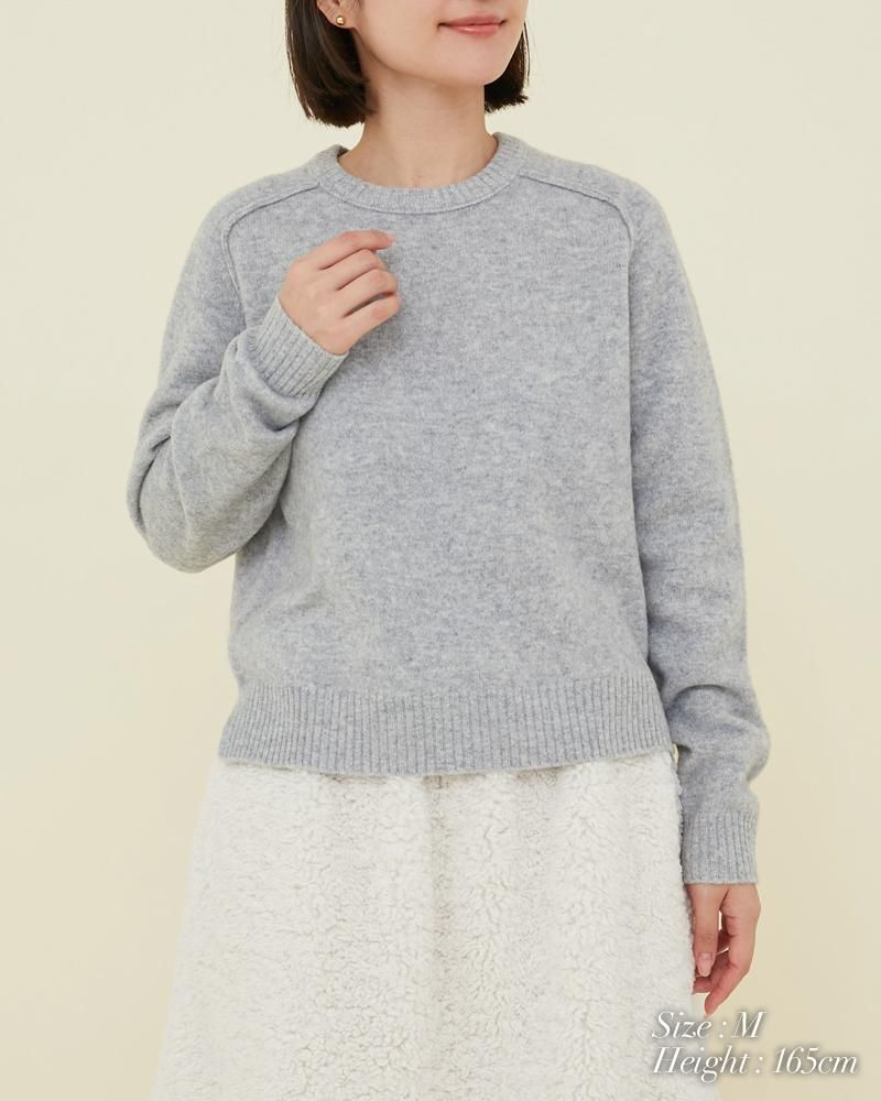 【美品】セブンテン SEVENTEN ♡ベーシッククルーネックニット 美品】セブンテン SEVENTEN ♡ベーシッククルーネックニット