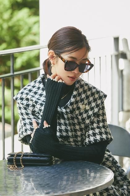 【再入荷】パール付きロンググローブ(ブラック)