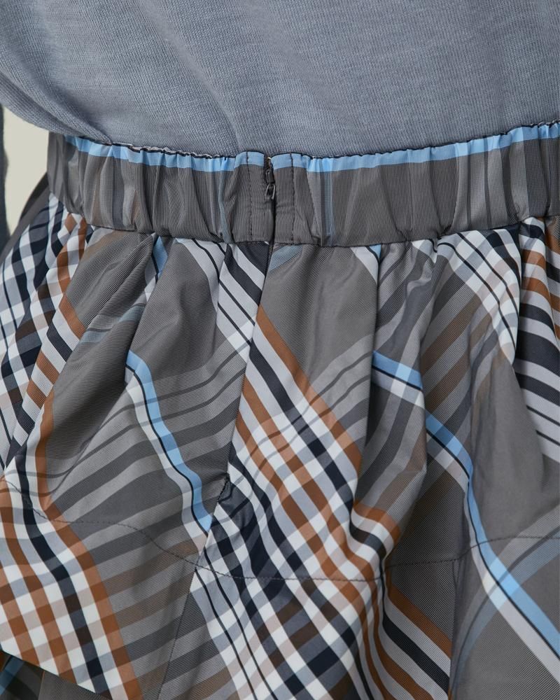 ラッフルティアードスカート(カーキ) - seventen