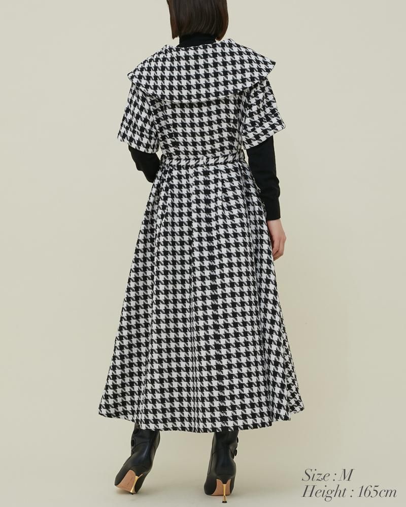 ETEREVE チェックワンピース チェックワンピース(ブラック) - seventen