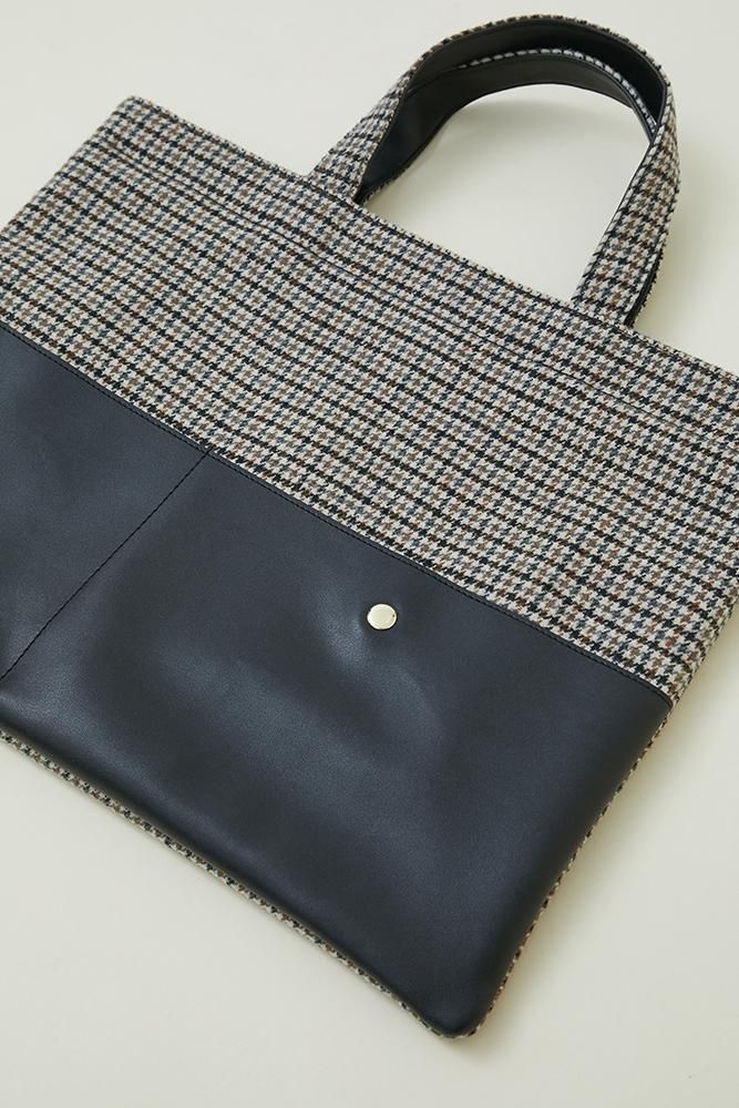 再入荷】ワンポイント刺繍レッスンバッグ(ブラウン) - seventen 再入荷】ワンポイント刺繍レッスンバッグ(ブラウン) - seventen