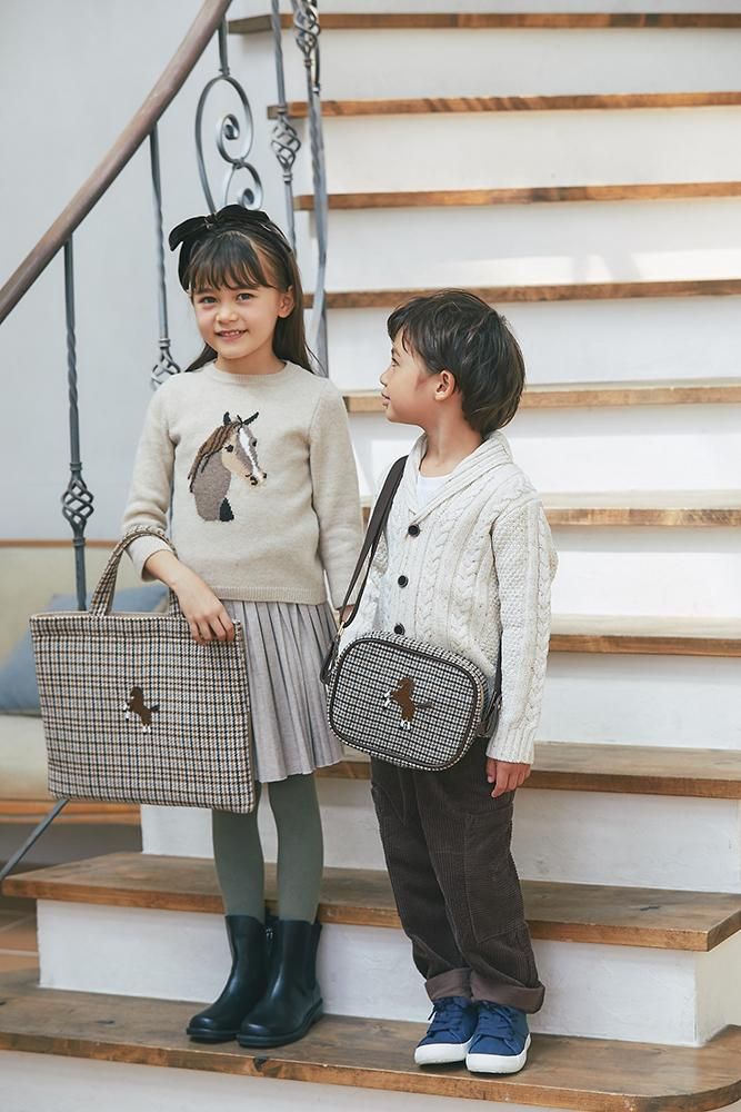 ワンポイント刺繍ポシェット(ベージュ) - seventen