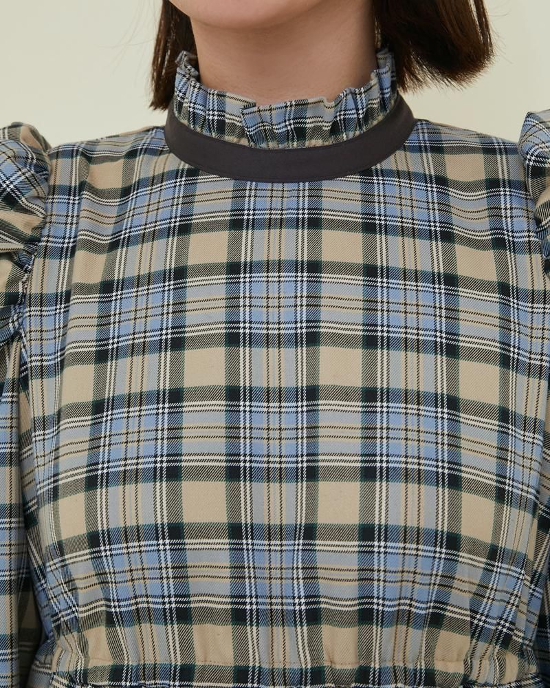10%off】タータンチェックワンピース(グリーン) - seventen 10%off】タータンチェックワンピース(グリーン) - seventen