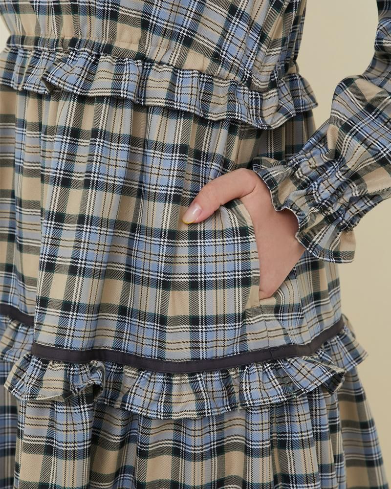 10%off】タータンチェックワンピース(グリーン) - seventen 10%off】タータンチェックワンピース(グリーン) - seventen