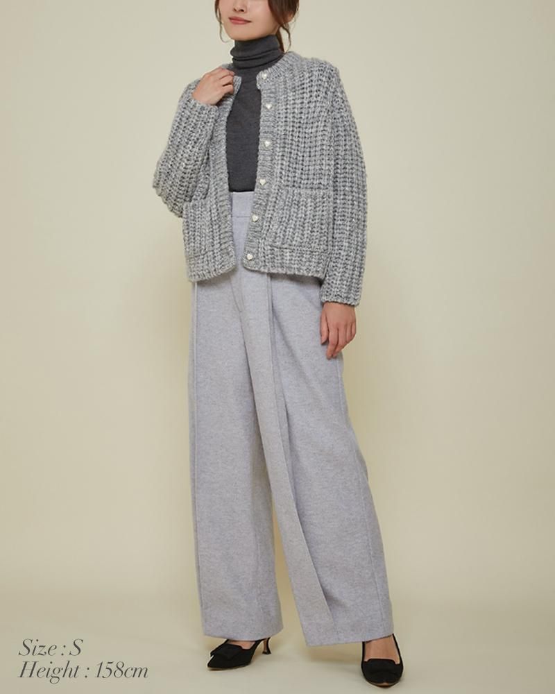 Spick & Span（スピックアンドスパン）の「オープンカラーボーダーニット◇（ニット/セーター）」 - WEAR