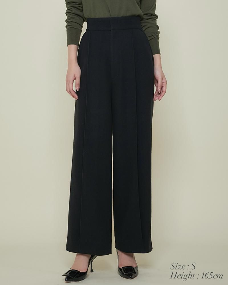 20％off】ハイウエストツータックパンツ(グレー) - seventen