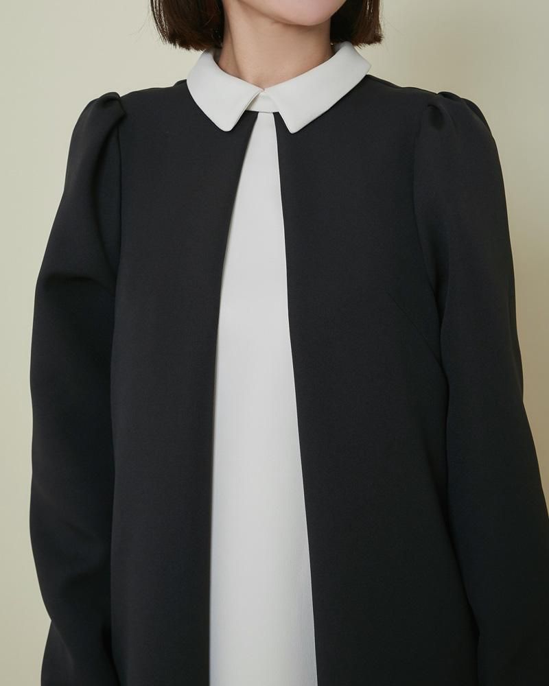 再入荷】フロントタックボウタイワンピース(ブラック) - seventen 再入荷】フロントタックボウタイワンピース(ブラック) - seventen