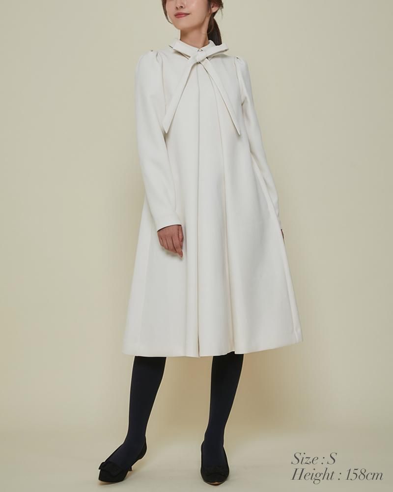 再入荷】フロントタックボウタイワンピース(ネイビー) - seventen 再入荷】フロントタックボウタイワンピース(ネイビー) - seventen