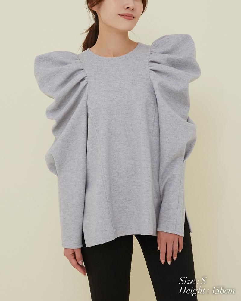 ポインティショルダートップス(ピンク) - seventen