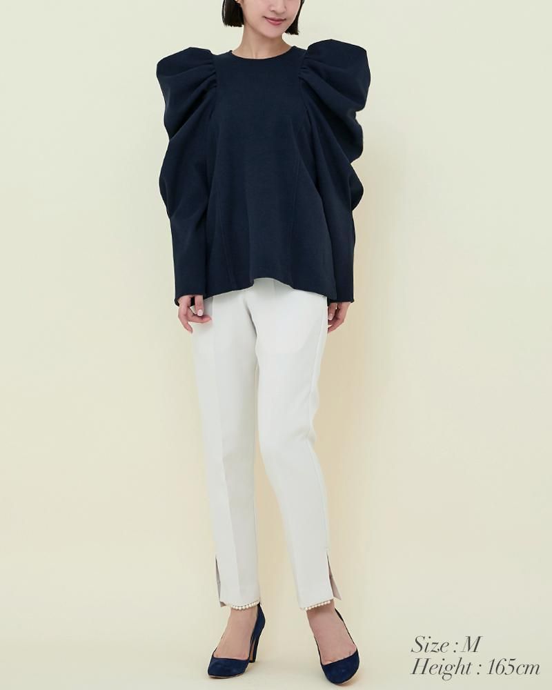 ポインティショルダートップス(ピンク) - seventen