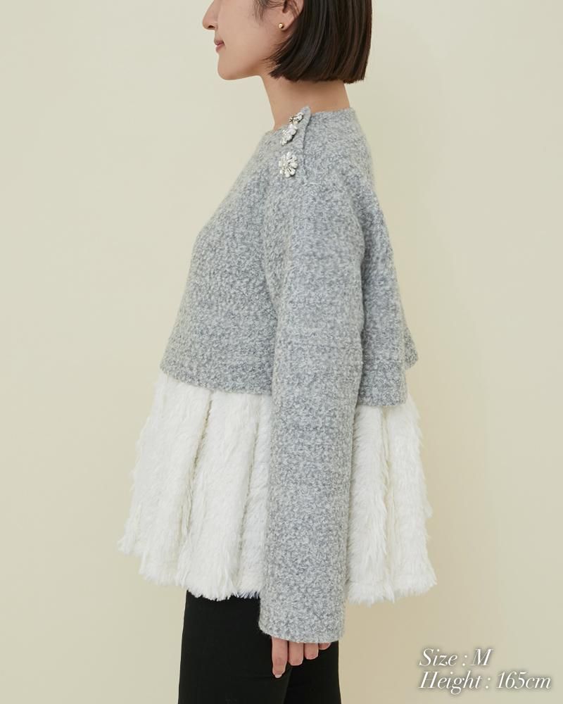 専用。美品 セブンテン　フェザーヤーンウールトップ ブラック　黒 美品⭐︎セブンテン フェザーヤーンウールトップ - メルカリ