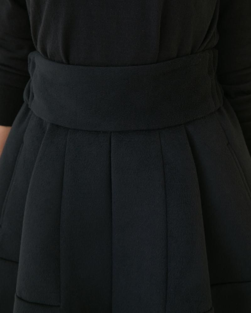 再入荷】ハイウエストフレアキュロット(ブラック) - seventen