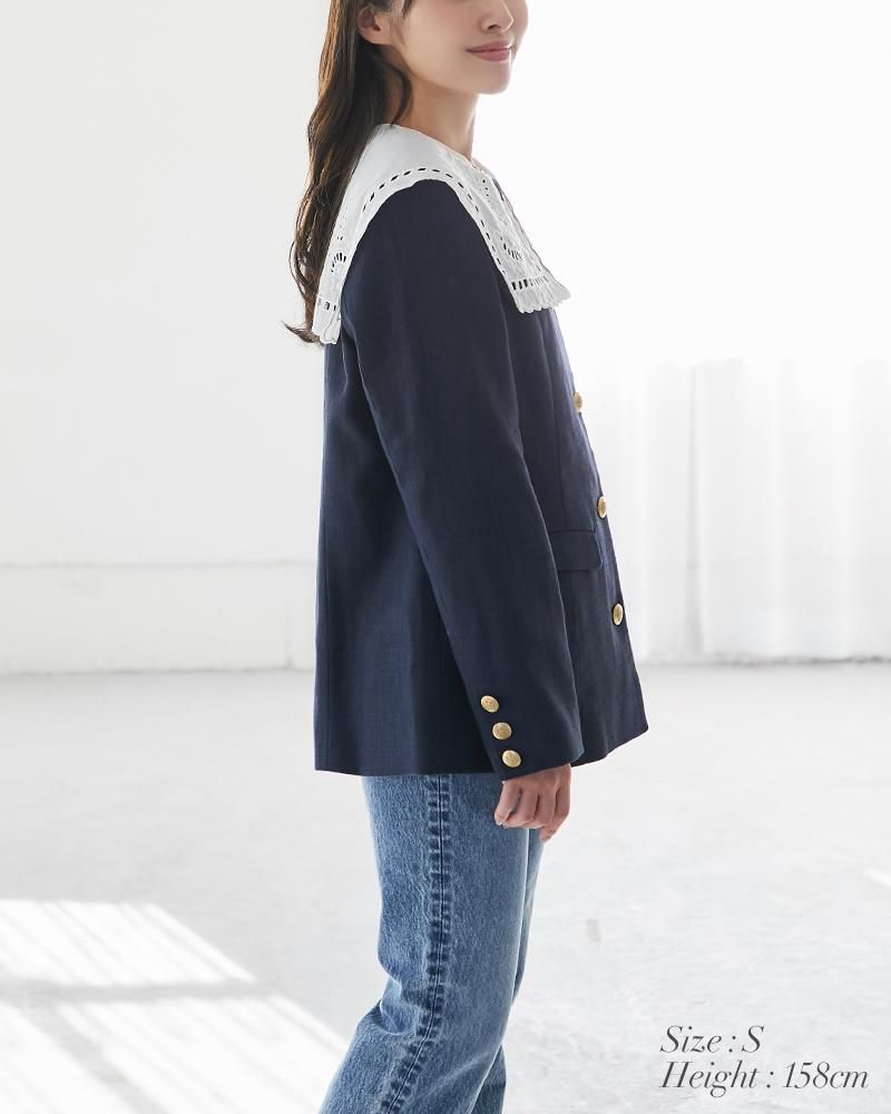 30％off】スクエアカラー2WAYジャケット(ネイビー) - seventen