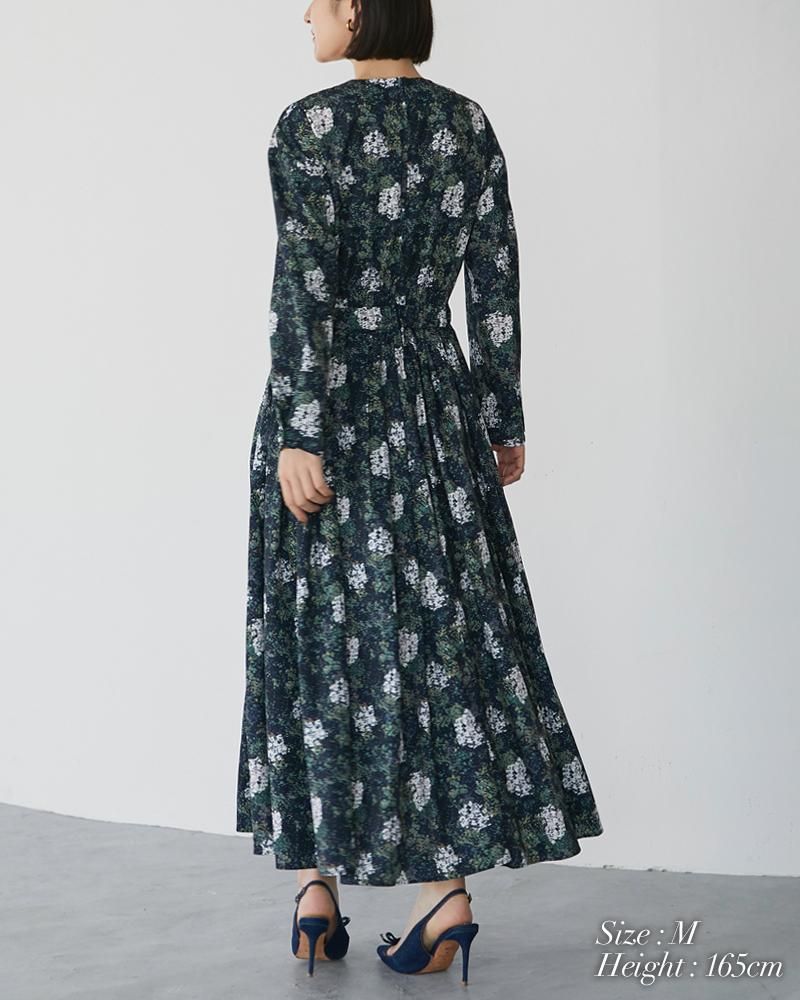 再入荷】ピンタックプリントワンピース(ライトピンク) - seventen