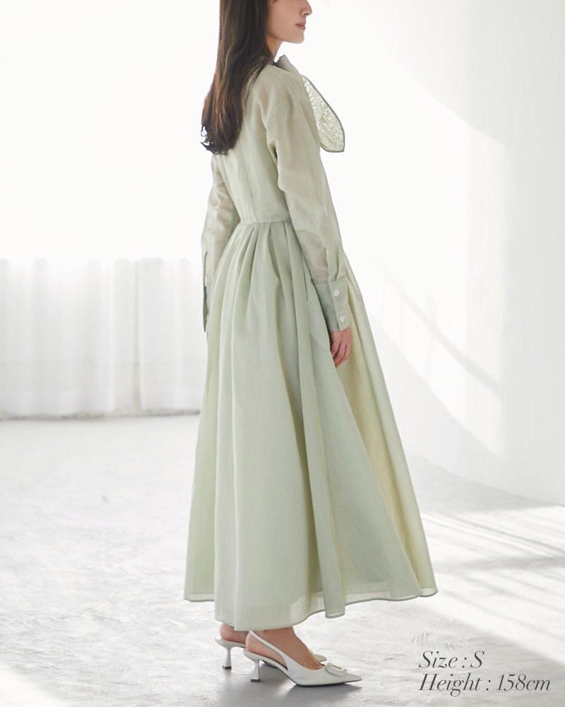 再入荷】シアーストライプボウタイワンピース(ネイビー) - seventen 再入荷】シアーストライプボウタイワンピース(ネイビー) - seventen