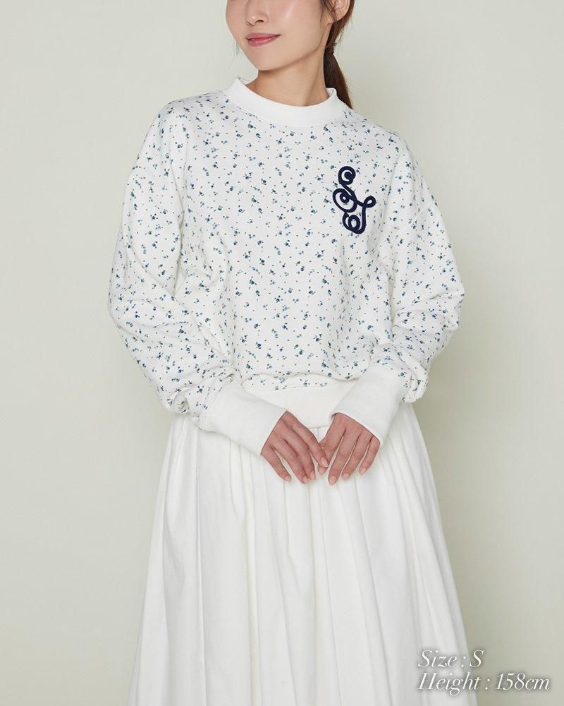 コードモノグラムスウェットトップス(ピンク) - seventen