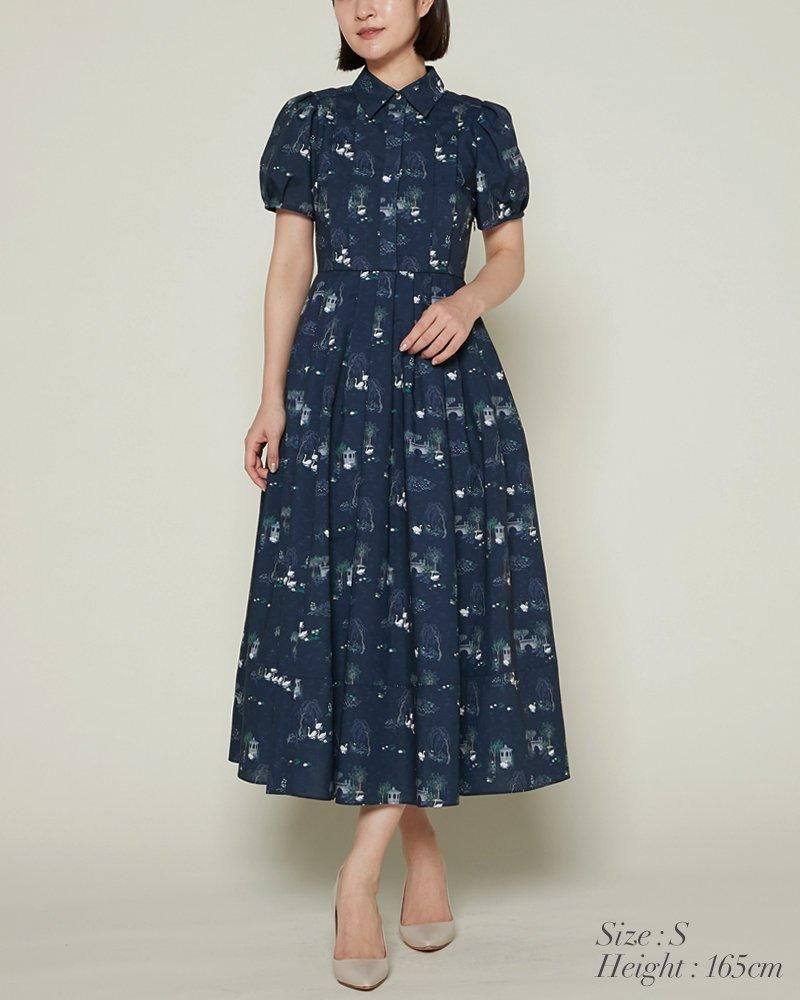 再入荷】スワンプリントワンピース(ライトピンク) - seventen