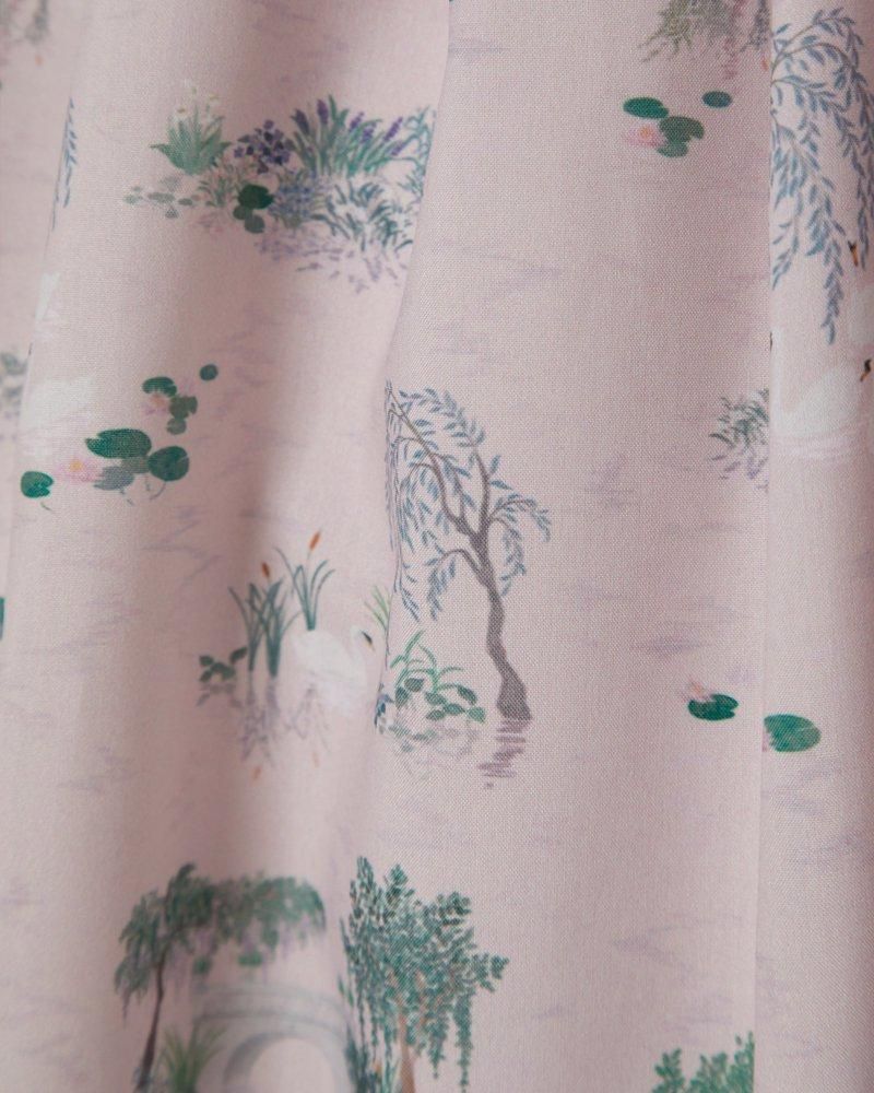再入荷】スワンプリントワンピース(ライトピンク) - seventen 再入荷】スワンプリントワンピース(ライトピンク) - seventen