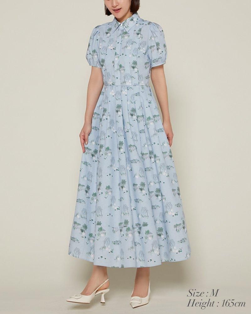 ☆★☆　セブンテン さま・専用　☆★☆ 再入荷】スワンプリントワンピース(ライトピンク) - seventen