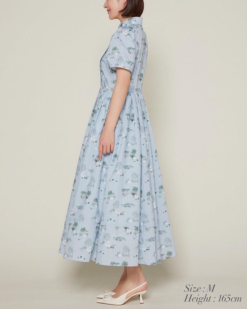 再入荷】スワンプリントワンピース(ライトピンク) - seventen
