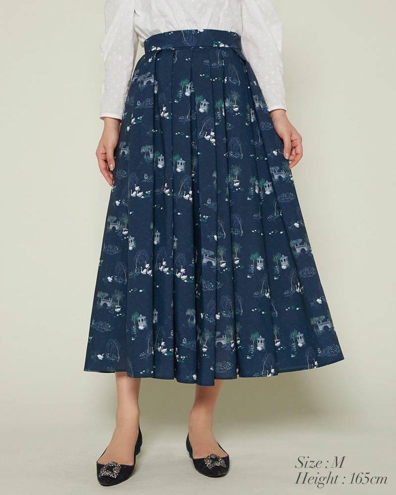 再入荷】スワンプリントスカート(ライトグレー) - seventen 再入荷】スワンプリントスカート(ライトグレー) - seventen