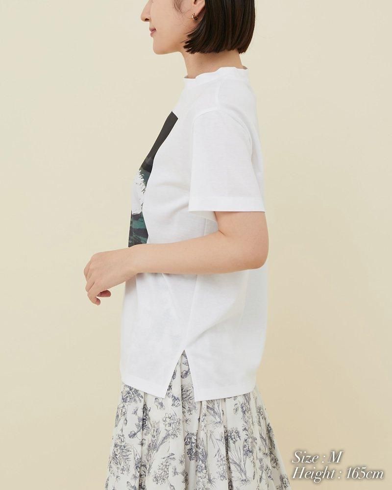 アートプリントTシャツ(ベージュ) - seventen