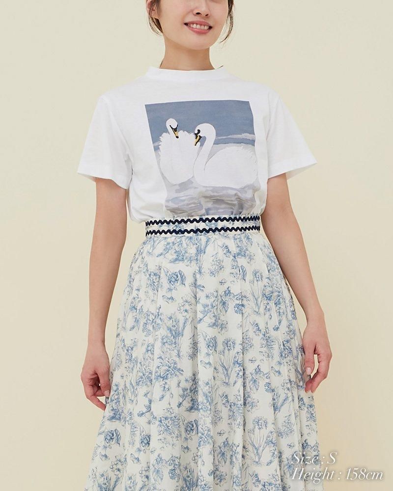 アートプリントTシャツ(グレー) - seventen アートプリントTシャツ(グレー) - seventen