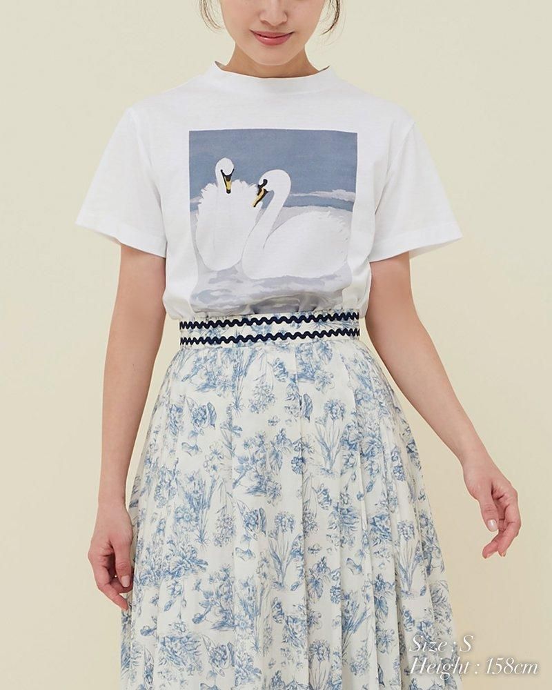 アートプリントTシャツ(グレー) - seventen アートプリントTシャツ(グレー) - seventen
