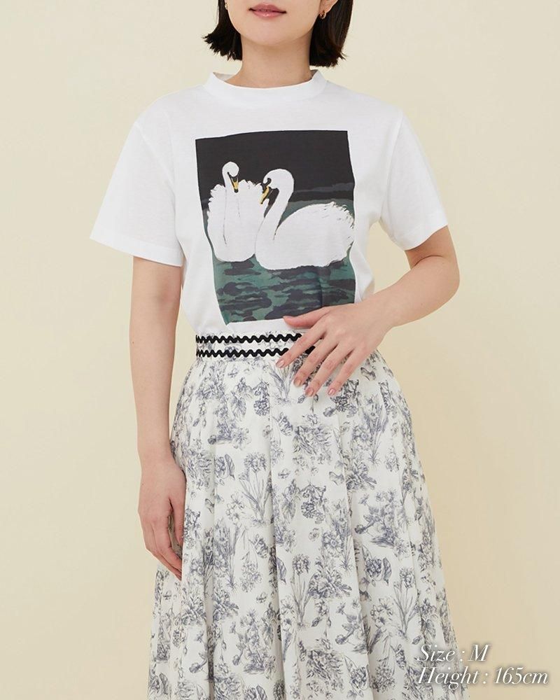 新品未使用　セブンテン　アートプリントTシャツ　S アートプリントTシャツ(ライトピンク) - seventen