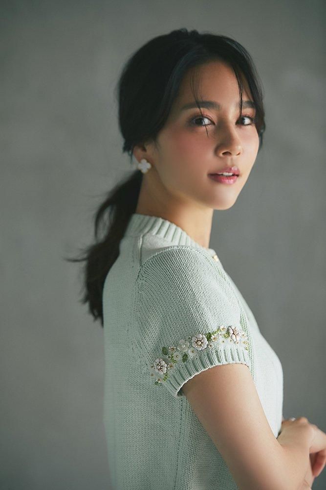 10％off】ビジューショートスリーブカーディガン(ベージュ