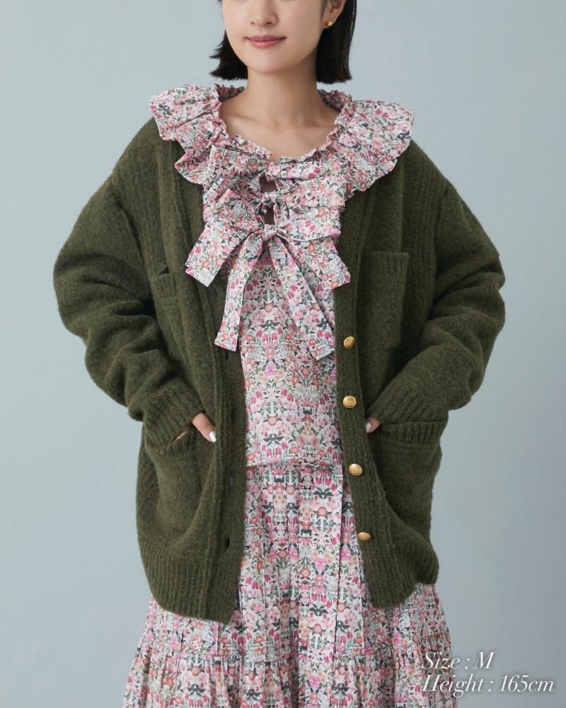 30％off】2WAYメルトンウールカーディガン(カーキ) - seventen