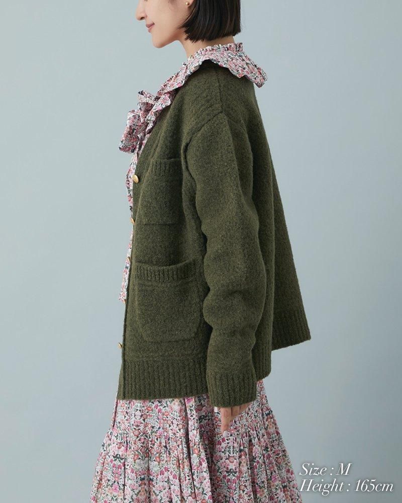 30%off】2WAYメルトンウールカーディガン(カーキ) - seventen 30%off】2WAYメルトンウールカーディガン(カーキ) - seventen
