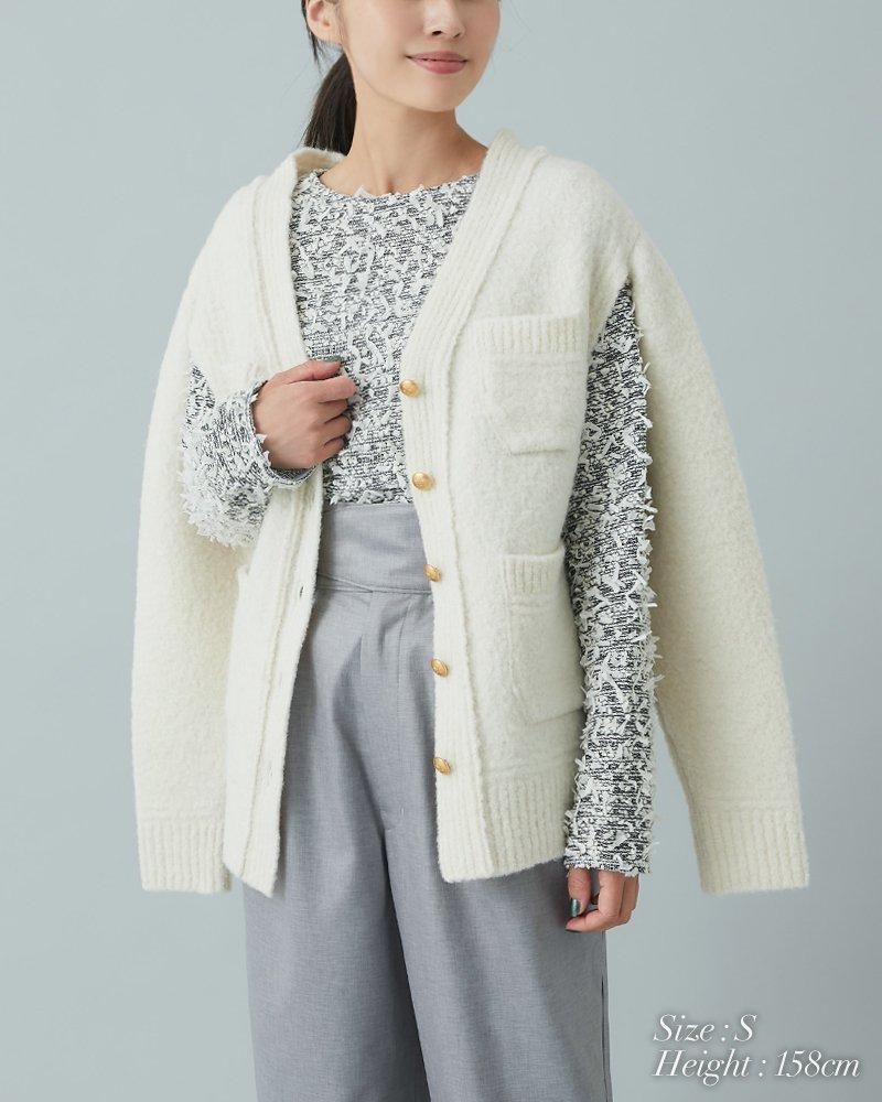 30%off】2WAYメルトンウールカーディガン(カーキ) - seventen 30%off】2WAYメルトンウールカーディガン(カーキ) - seventen