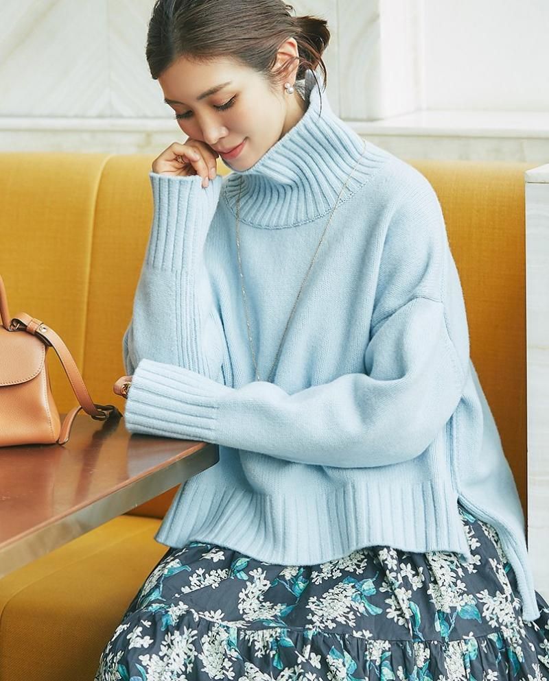 セブンテン　ベーシックタートルプルオーバー(グレー) ベーシックタートルプルオーバー(グレー) - seventen