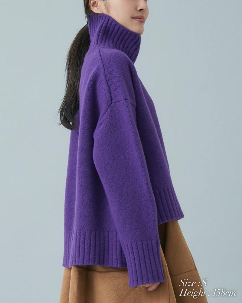 SEVEN TEN 定価3.1万 ベーシックタートルニットプルオーバー