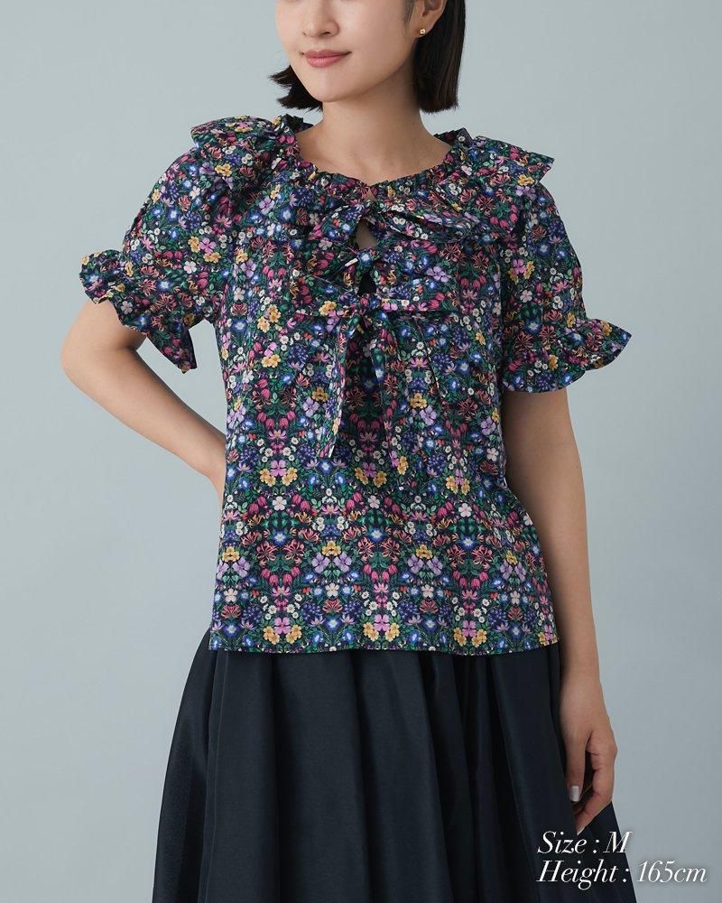 30%off】バルーンカラープリントブラウス(ピンク) - seventen 30%off】バルーンカラープリントブラウス(ピンク) - seventen