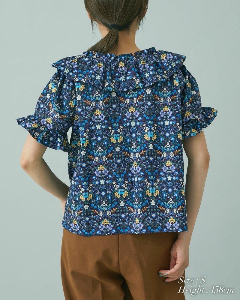 30%off】バルーンカラープリントブラウス(ピンク) - seventen 30%off】バルーンカラープリントブラウス(ピンク) - seventen