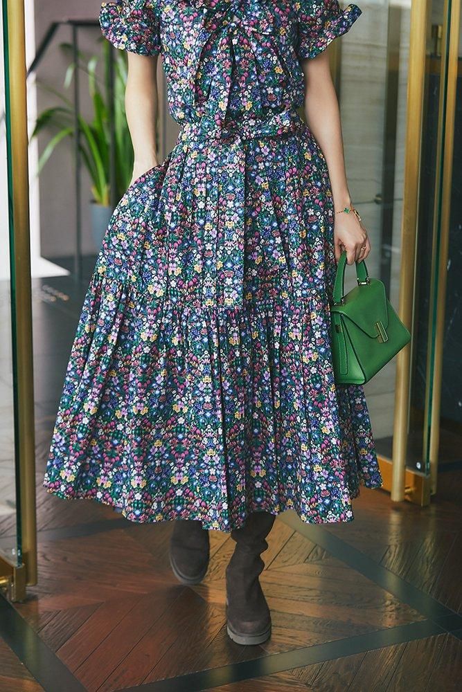 【全商品オープニング価格 特別価格】 再入荷】プリーツタックスカート(マルチ) - seventen スカート